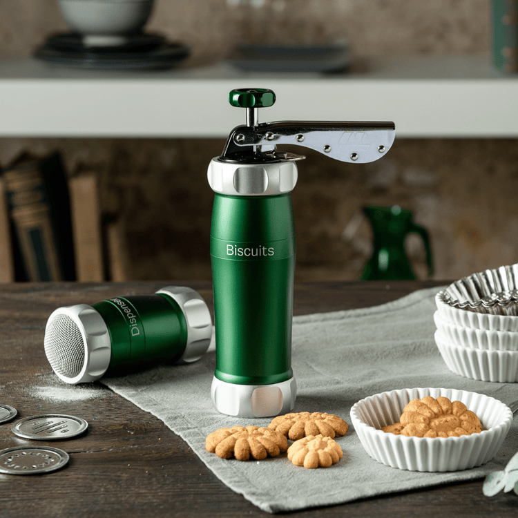 Biscuit "Cookie" Press (Design Line) Cookie Press Marcato USA Green