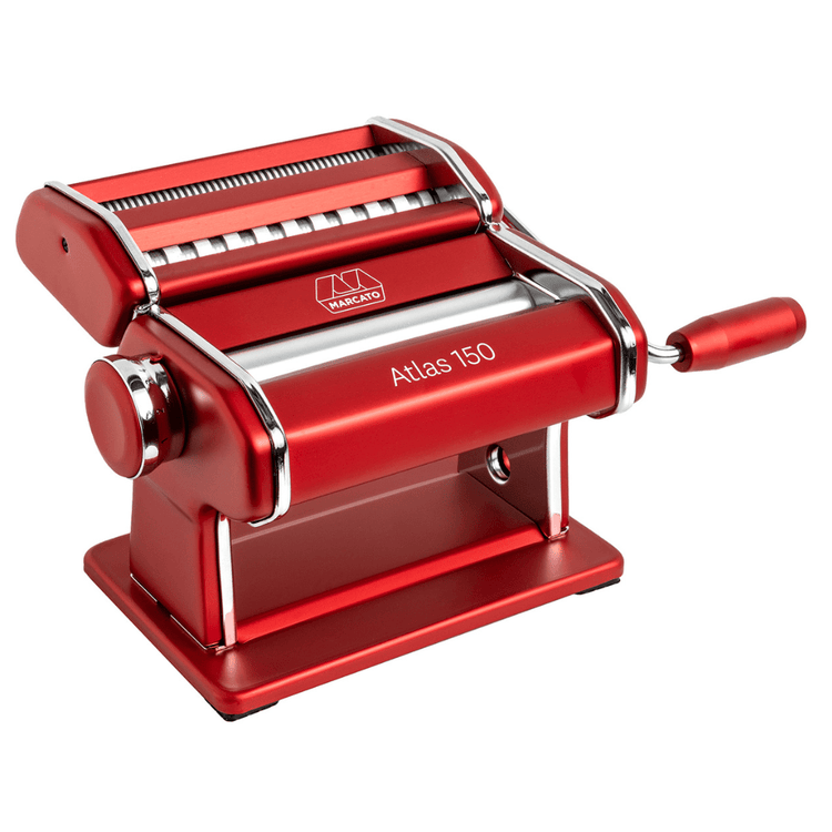Atlas 150 Pasta Machine (Design line) Pasta Machine Marcato USA Red