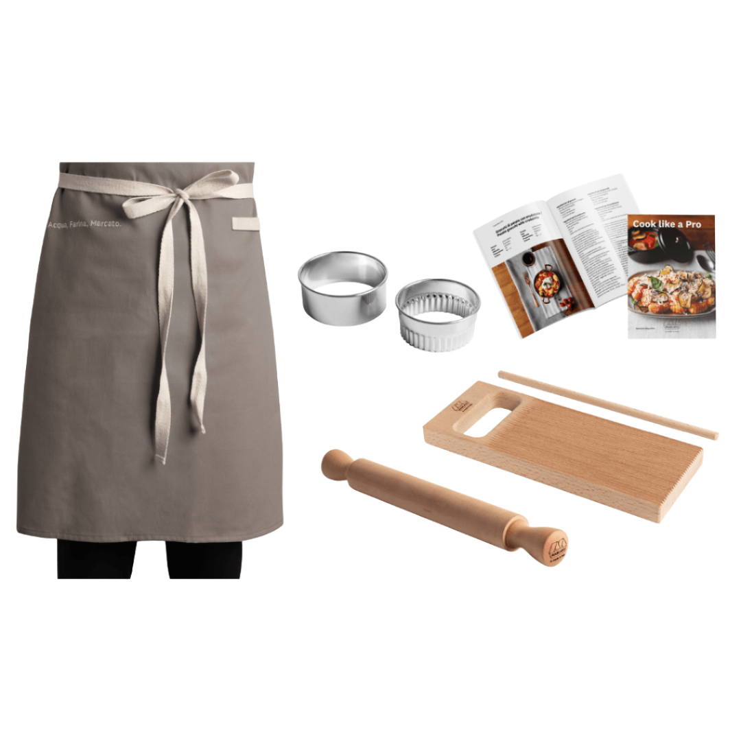 Tavola Per Gnocchi In Legno Di Faggio Fante's – Set Da 2, Manico, Fatto In Italia, 20,3 Cm - 2