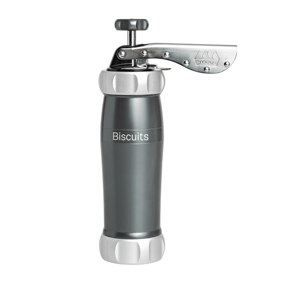 Biscuit "Cookie" Press (Design Line) Cookie Press Marcato USA Powder Grey