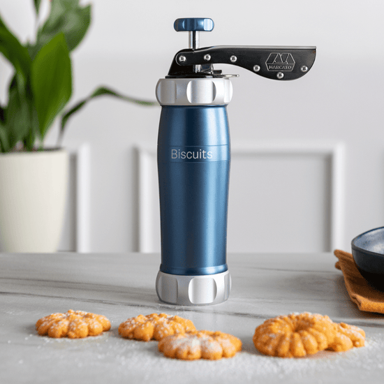 Biscuit "Cookie" Press (Design Line) Cookie Press Marcato USA Powder Blue