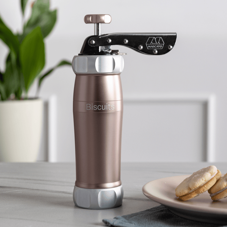 Biscuit "Cookie" Press (Design Line) Cookie Press Marcato USA Powder Pink