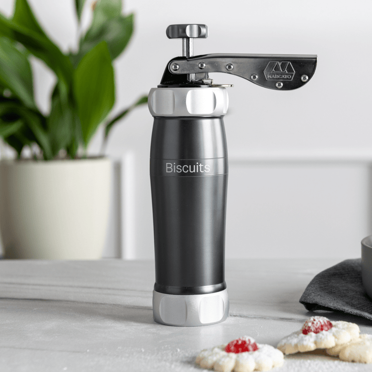 Biscuit "Cookie" Press (Design Line) Cookie Press Marcato USA Powder Grey