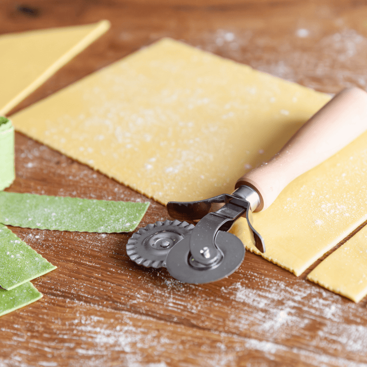 Double Pasta Cutter (Smooth & toothed) Pasta Cutter Marcato USA