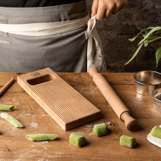 Temoht Gnocchi Board Set - Wooden Italian Pasta Maker Tools For Homemade Gnocchi